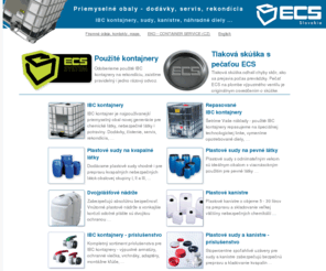 ecs-obaly.sk: IBC kontajnery, plastové sudy, kanistre, obaly - ECS Slovakia
IBC kontajnery, plastové sudy, kanistre, sudy, dvouplášťové nádrže, ECS Slovakia, obaly, repase, rekondícia