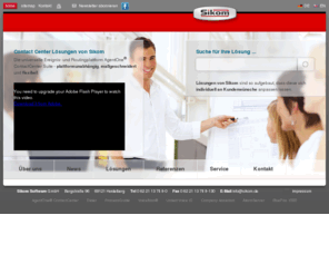 sikom-gmbh.com: Sikom Software GmbH | Vollautomatische Vermittlungssysteme, Sprecherverifizierungen... individuelle Anpassung an Kundenwünsche
Die Sikom Software GmbH ist deutscher Technologieführer für Sprachportale und Spezialist für Lösungen für Informationsverarbeitung und Telekommunikation.
