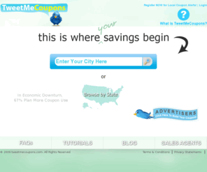 tweetmecoupons.com: TMC - TweetMeCoupons: Redefining Local Coupons
TMC - Tweet Me Coupons