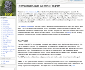 vitaceae.org: International Grape Genome Program - IGGP
