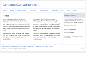 highflyingcopy.com: CorporateCopywriters.com |
Lorem ipsum dolor sit amet, consectetur adipiscing elit. Proin mollis nisi id eros mollis auctor. Ut sodales, augue in pharetra adipiscing, enim lectus vulputate