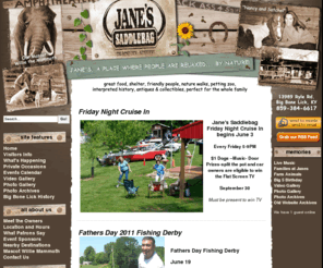 janes-saddlebag.org: Janes Saddlebag - Big Bone Lick Kentucky
Janes Saddlebag is a heritage tourism family destination located near Big Bone Lick in Northern Kentucky. Visitors are greeted like family as they eat Ice Age Pie or Woolly Mammoth Burgers at our home cooking restaurant. Enjoy the friendly animals at the petting zoo or learn from the onsite historical buildings. Remember your visit with The Story of Big Bone Lick, a childrens book written by owner Nancy Jordan Blackmore. Outdoor weddings and private gatherings also welcome!