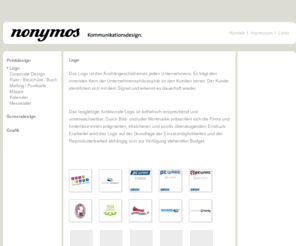 nonymos.de: Logo: nonymos Kommunikationsdesign
