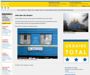 ukraine-total.de: Alles über die Ukraine (ukraine-total.de)
Alles über die Ukraine: Kiew, Lemberg, Odessa, Krim, Charkov