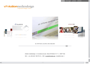 vitolution.de: vitolution mediendesign - corporate design // web
vitolution mediendesign - corporate design // web