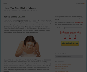 sallyinsales.com: HOW TO GET RID OF ACNE – HOME REMEDIES FOR ACNE – ACNE SCAR TREATMENT
Learn how to get rid of acne and discover home remedies for acne including secret acne scar treatment here.