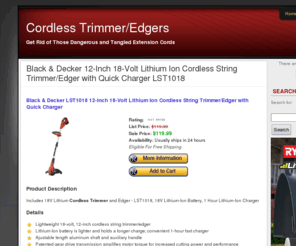 cordlesstrimmeredger.com: cordless trimmer edger
cordless trimmer edger, there are many places to find out and learn about cordless trimmer edger online, discover the best sources here.  