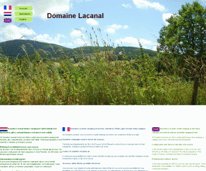 lacanal.com: Domaine Lacanal: kleine camping, zuid frankrijk, huurtent, vakantie huisje, gîte, kamers,  rust, meer, platteland, strand
Domaine Lacanal rust op een kleine camping in zuid frankrijk met huurtenten, kamers, vakantie huisjes, gîtes  in het natuurpark de Haut-Languedoc vlakbij het meer van Laouzas.