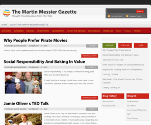 martin-messier.com: Martin Messier Gazette - The Best Blog Posts From Top Bloggers
Martin Messier compiles only the best POSTS from the best blogs on business, marketing, design, influence, leadership and lifestyle design.