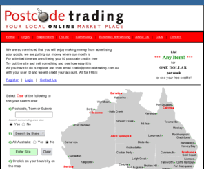 postcodetrading.com.au: Postcode Trading
Postcode Trading is your new affordable LOCAL online marketplace, where you can buy sell or advertise any item new or used with ease.