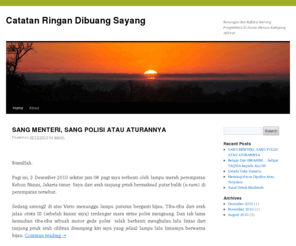 aadana.info: Catatan Ringan Dibuang Sayang | Renungan dan Refleksi Seorang Pengembara Di Dunia Menuju Kampung Akhirat
