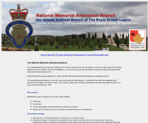 britishlegion-nmabranch.org.uk: National Memorial Arboretum 
				National Branch- the newest National Branch of The 
Royal British Legion
National Memorial Arboretum 
				National Branch- the newest National Branch of The Royal British Legion
