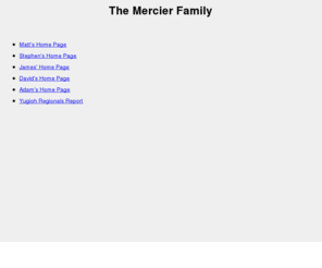 mercierfamily.com: The Mercier Family
