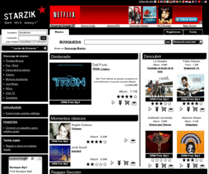 starzik.es: Descargar musica mp3 y escuchar gratis
Starzik, el sitio legal de descarga de música en línea y juegos de vídeo, software y datos.