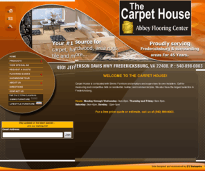 carpethouseva.net: The Carpet House Your Source for Carpet, Flooring and More
The Carpet House Has a Huge Selection of Carpet, Area Rugs, Tile, Hardwood, Vinyl and Laminate Flooring. Abbey Flooring Center. Financing Available.