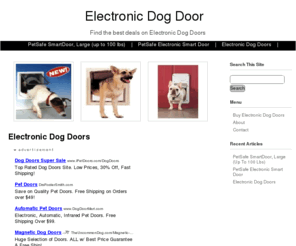 electronicdogdoor.org: Electronic Dog Door
Find the best Electronic dog door for your home