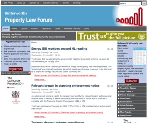 propertylawnewsletter.co.uk: Property Law and Landlord and Tenant - Property Law Forum
Forum, news, latest legislation and opinion on property law including landlord and tenant, leases, tenancy and bounday agreements from Lexis Nexis.