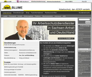 gefaehrdungsbeurteilung.com: SIDIBLUME - Ihr Sicherheitsdienstleister in Sachsen-Anhalt und Deutschland
Arbeitsschutz in Deutschland. Die Beratung, Schulung und Betreuung von Unternehmen sowie die Arbeitsschutzverwaltung mit dem Ziel sicherer und gesunder Arbeitsplätze ist unser Beruf