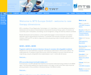 lithogold.com: MTS Medical - Home
MTS, headquartered in Constance, has been developing and producing ESWT devices since 1997 for orthopaedics, urology as well as dermatology.