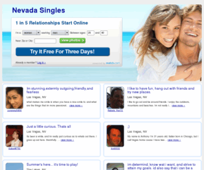 nevada-singles.com: Singles - Find Singles in Nevada
Browse Nevada singles ads and find the perfect date on Nevada-Singles.Com.  Local online dating has never been this easy.
