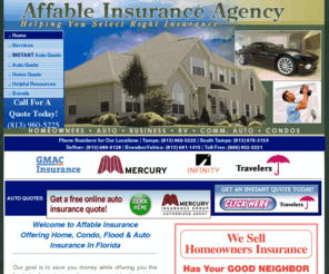 tampa-autoinsurance.com: Home, Condo, Flood & Auto Insurance - Florida
Affable Insurance Offering Home, Condo, Flood & Auto, Cycle and Boat Insurance In Florida