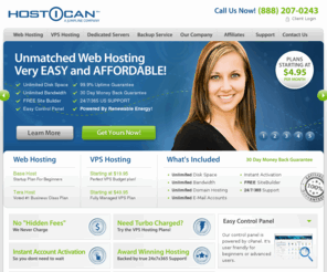 vpsnext.com: Web Hosting Services, Virtual Private Servers, Secure Backup Service, and Dedicated Servers by HostICan
HostICan is a leader in Web Hosting, VPS Hosting, Secure Backups, and Dedicated Servers. Hosting starts for under $3.95/mo.