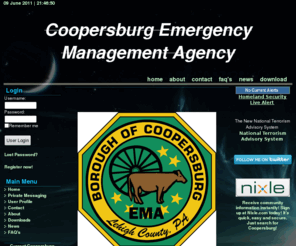 coopersburgema.com: Coopersburg Emergency Management Agency - Keeping You Informed
Emergency Management Agency information for the Borough of Coopersburg, PA.