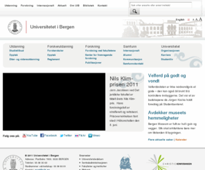 norcat.net: Universitetet i Bergen
UiBs hovedside - lenker til informasjon om: forskning, undervisning og formidling.
