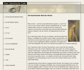 literarisches-cafe.info: Herzlich Willkommen im Literarischen Cafe
Worte sind wie Musik... - Das Literarische Cafe