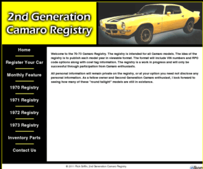 camaro2ndgenerationregistry.net: 2nd Generation Camaro Registry
2nd Generation Camaro Registry