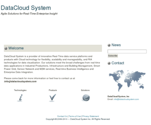 datacloudsystem.com: DataCloud System - Real-time Manufacturing Intelligence (MI/EMI) solutions with enhanced security and scalability
DataCloud System is a leading provider of next generation manufacturing intelligence (MI) solutions with enhanced security and scalability.