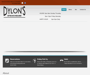 dylonssteakhouse.com: Dylon's Steakhouse
Official Website for Dylon's Steakhouse Restaurant