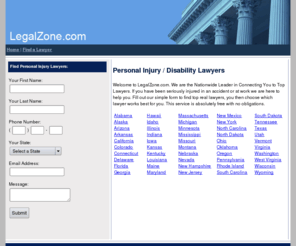 legalzone.com: Find Local Personal Injury / Disability Lawyers.
Find local Personal Injury / Disability Lawyers. Contact us today to learn more or to schedule a consultation.