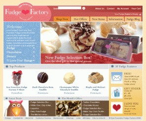 sanfranciscofudge.co.uk: Fudge | Homemade Chocolates
Fudge, Delicious and handmade as well as chocolate and confectionery delivered to your door. San Francisco Fudge Based in Bath, UK