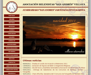 abelenvillava.com: Asociación de Belenistas "San Andrés" de Villava - Atarrabiako "San Andrés" Jaiotzazaleen Elkartea - Portada

