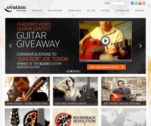 adamasguitars.com: Acoustic Guitars, Acoustic Electric Guitars  | Ovation Guitars
Ovation Guitars manufactures Acoustic Guitars including Classic Round Back Acoustic Electric Guitars and Bass available in Artist Signature and Custom models.