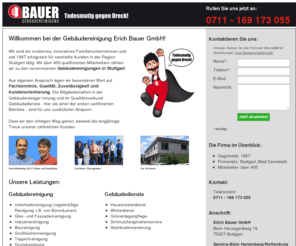 bauer-gebaeudereinigung.com: Erich Bauer GmbH - Gebäudereinigung in Stuttgart
