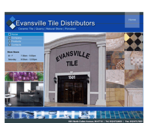 evansvilletiledist.com: Evansville Tile Distributors
Evansville Tile Distributors - Indiana.