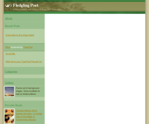 fledglingpoet.com: Fledgling Poet
Collected poetry and verse of William "BT" Hathaway