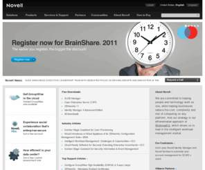 novell.com: NOVELL: Worldwide
Novell is a leading provider of infrastructure software. Our vision is helping people and technology to work as one. Our mission is to help customers reduce the cost, complexity and risk of computing on any platform.