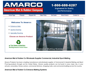 americanmatandrubbercompany.com: Amarco Mat Quality Engineered Specialty Matting and Sport Flooring products
AMARCO PRODUCTS manufacturer wholesale supplier Commercial Industrial Sport Matting Flooring