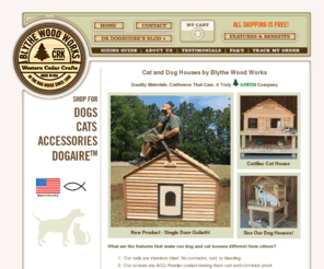 Custom Large Dog Cat Houses, Cedar, Wooden, Insulated Dog House Kits