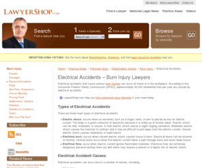 electricalaccidentsinformation.com: Electrical Accidents InfoCenter
Electrical accident news and information for people who are interested in learning about electrical accidents, electrical shock injury, and electrical accident attorneys.