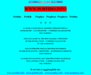 porfido.info: Porfido Porfidi Porphyr Porphyry Porphyre

