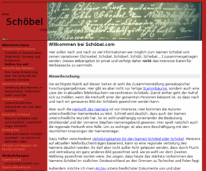 xn--schbel-yxa.com: Schöbel - Weltweit
The Schöbel-Website. Everything about the name Schöbel (Schoebel, Schobel).