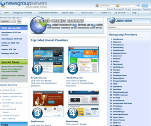 newgroupreviews.com: Newsgroup Servers Home Usenet Provider Reviews
Real User Rated Reviews on Usenet Newsgroup Access Providers, Newsreaders, Utilities and More. Usenet Access Specials and Discounts.