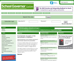 school-governor-update.com: Welcome | School Governor Update
A key publication for CPD leaders, to help you lead and manage the professional development of all school staff. At a time when the increased professionalism of everyone in schools is high on the political agenda, it is more important than ever to be on t