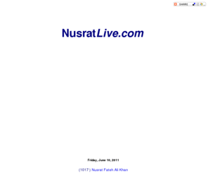 nusratlive.com: NusratLive.com - Nusrat Fateh Ali Khan
Nusrat Live - Nusrat Fateh Ali Khan - NusratLive.com