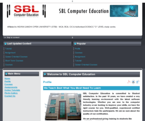 sblcomputer.com: Welcome to SBL Computer Education
Joomla! - the dynamic portal engine and content management system