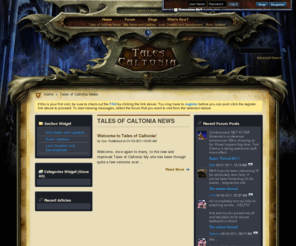 talesofcaltonia.com: Tales of Caltonia - The Front Page
vBulletin 4.0 Publishing Suite with CMS